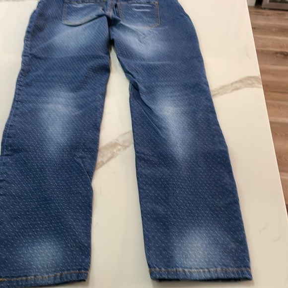 Skinny ankle jeans with flexed throughout and washed faded, - Picture 5 of 5